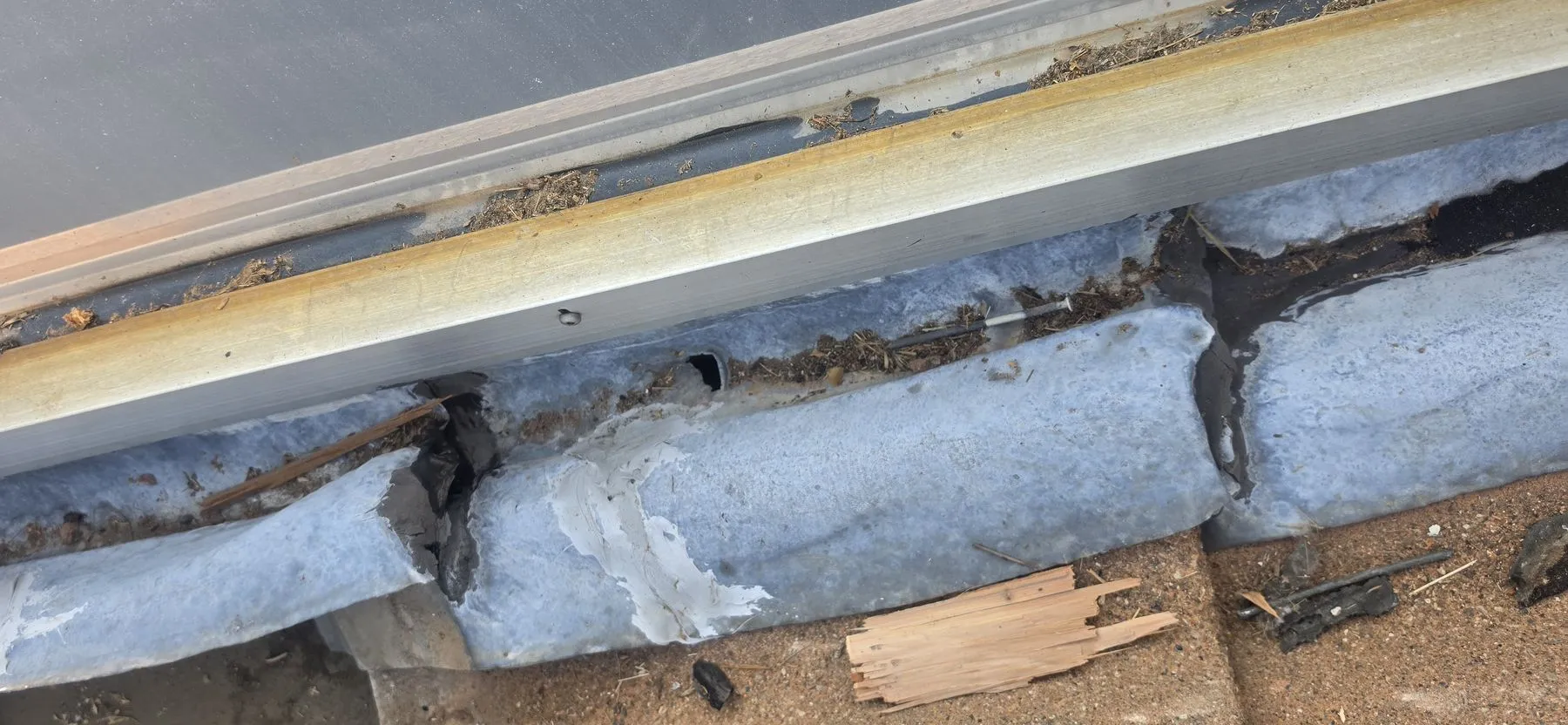 Flashing work during a Strathcona Calgary roof replacement