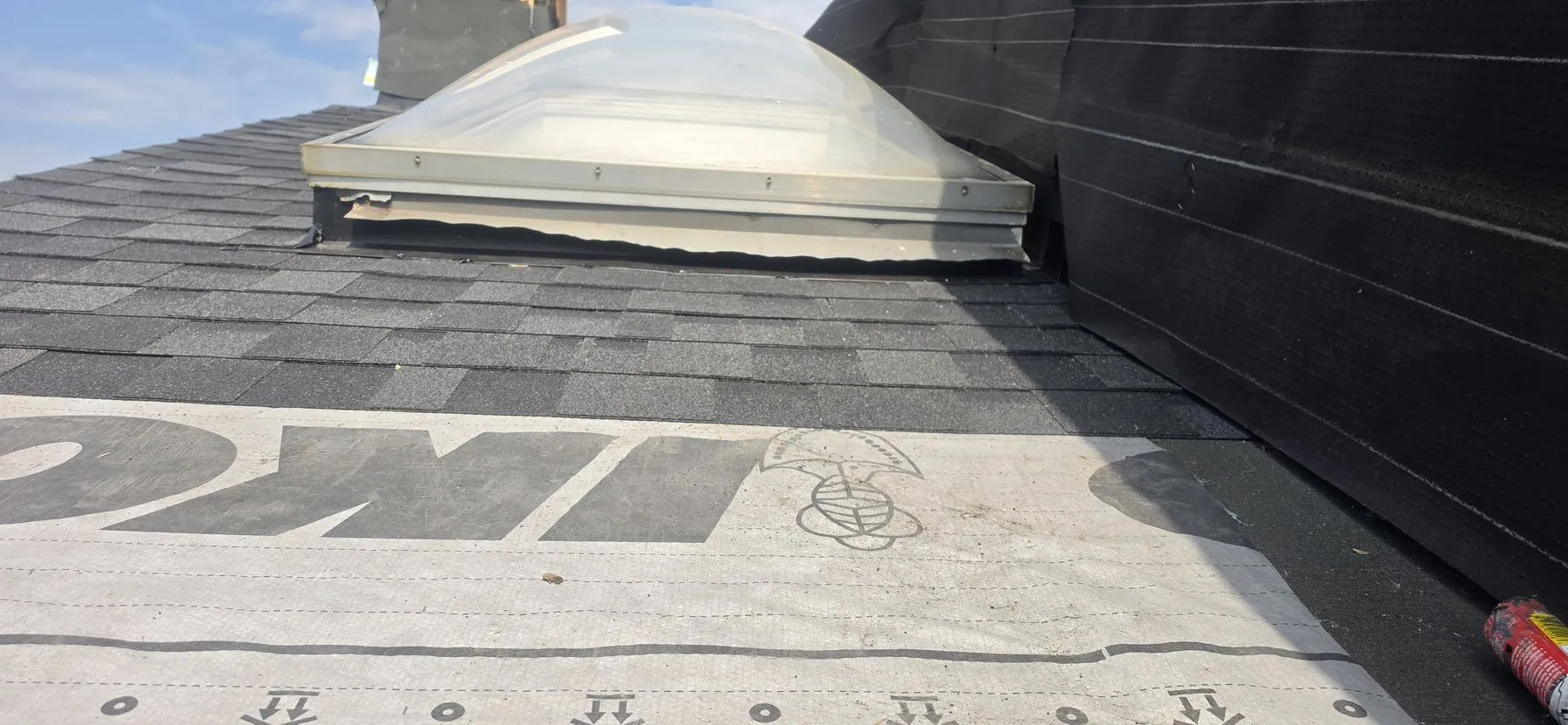 Completed roof detail in Strathcona Calgary