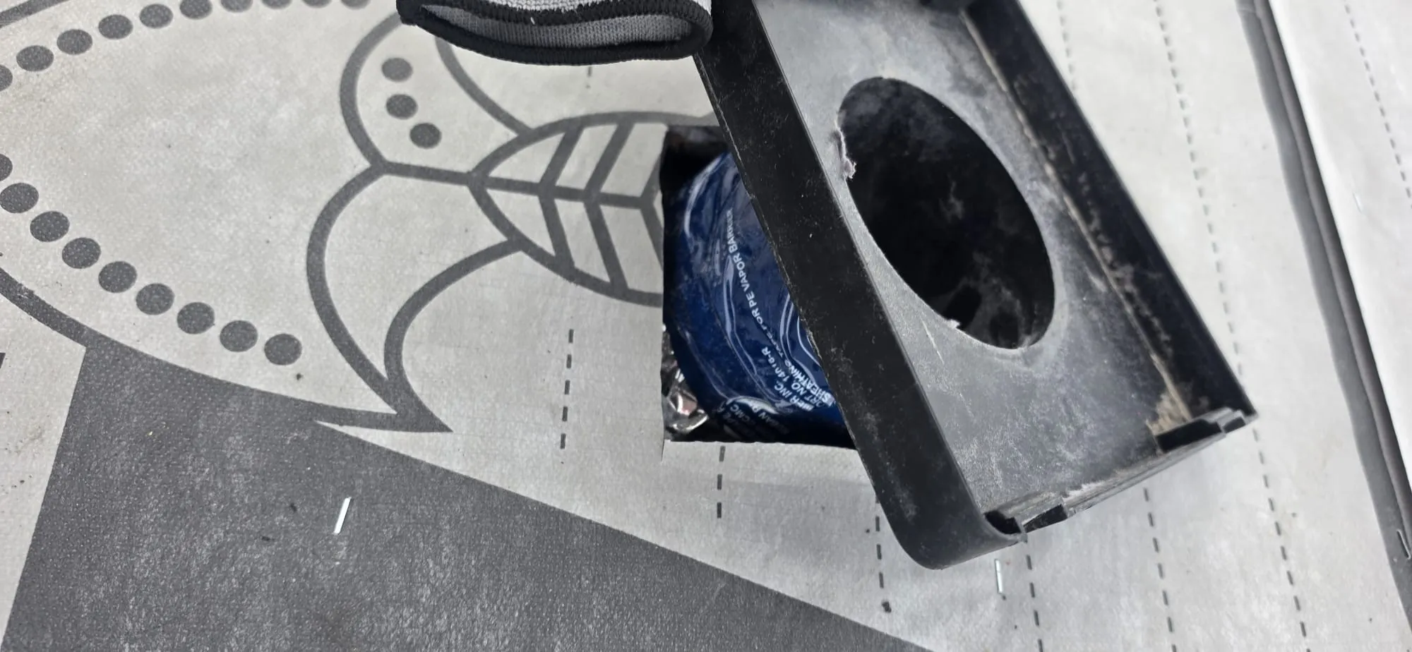 Attic exhaust vent flashing install in Calgary