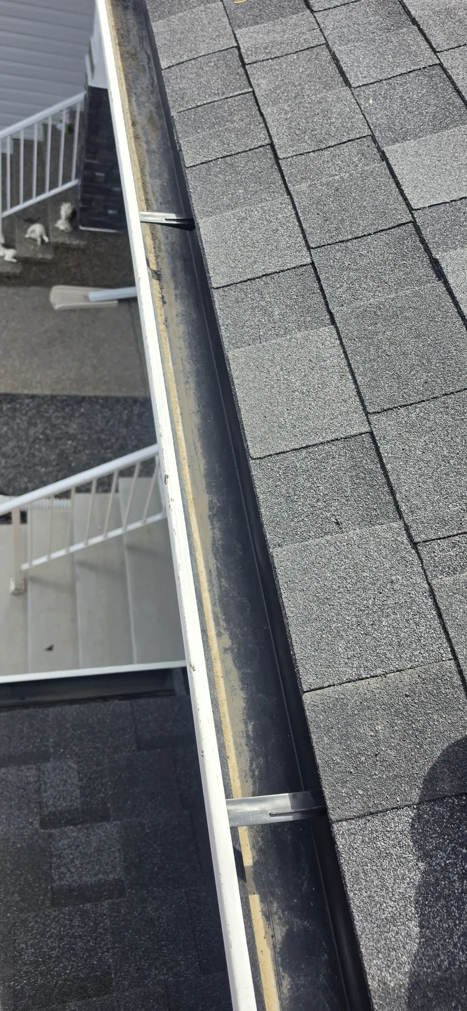 New shingles gutter eaves hail restoration