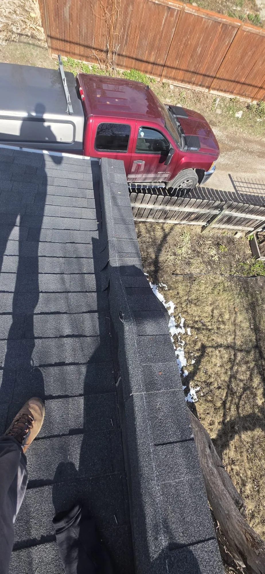 Roof eave inspection gutter condition assessment