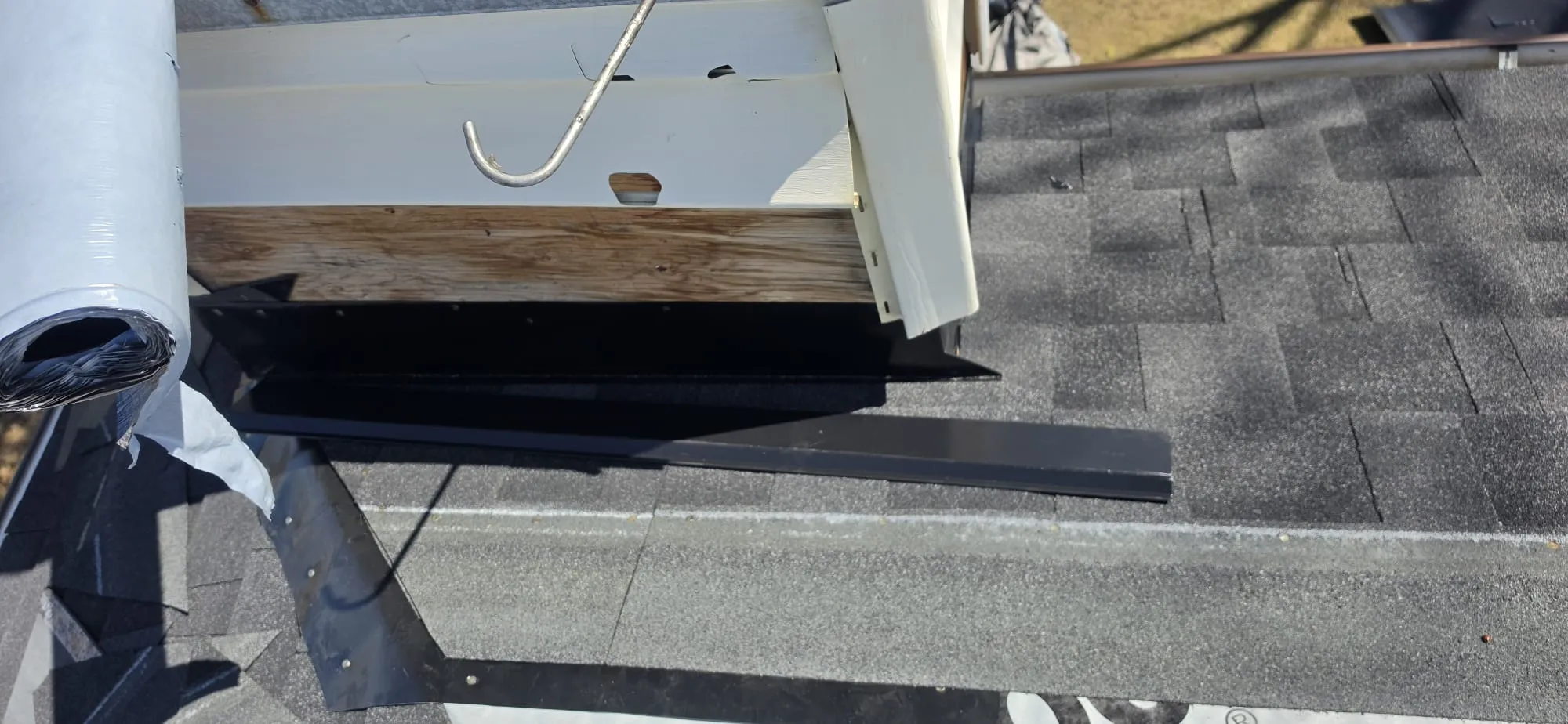 Exposed plywood sheathing siding base repair